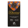 Divine - Bar Dark Chocolate W/almonds - Case of 12 - 3 OZ