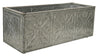 Robert Allen  7 in. H x 18 in. W Galvanized Steel  Window Planter  Gray