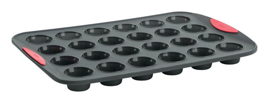 Trudeau  Maison  10 in. W x 14-7/16 in. L Mini Muffin Pan  Coral/Gray  1 pk