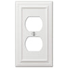 Amerelle Continental White 2 gang Die-Cast Metal Duplex Wall Plate 1 pk