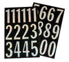 Hy-Ko 3 in. Silver Vinyl Number Set 0-9 Self-Adhesive 1 pk (Pack of 5)