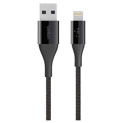 Mixit Duratek Lightning To USB Cable, Black, 4-Ft.
