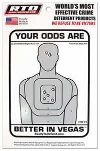 Ready to Defend English White Security Window Decal 5 in. H x 3.75 in. W (Pack of 12)