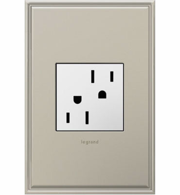 Legrand Adorne 15 amps 125 V White Outlet 5-15 R 1 pk
