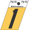 Hy-Ko 1-1/2 in. Black Aluminum Number 1 Self-Adhesive 1 pc. (Pack of 10)