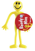 Toysmith 01395 5 Yellow Bendy Man Toy