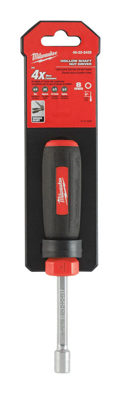 Milwaukee  8 mm Metric  Hollow Shaft Nut Driver  7 in. L 1 pc.