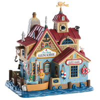 Lemax  Sea Spray Sailing School  Village Building  Multicolored  Porcelain  7.60 in. 1 pk