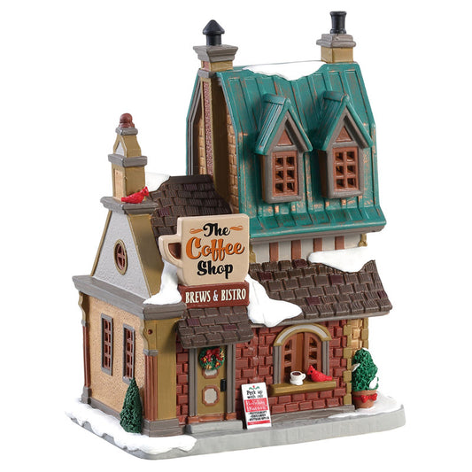 Lemax Multicolored The Coffee Shop Christmas Village 7.87 in.