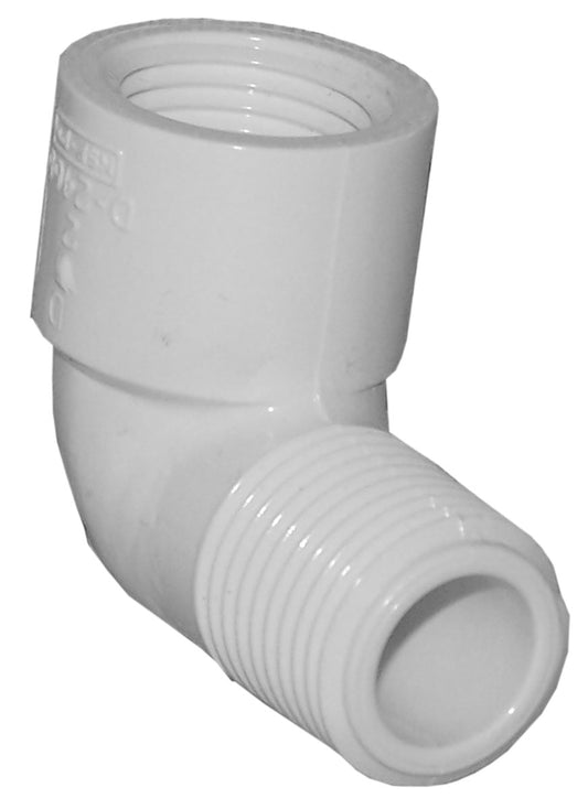 Genova Products 32705 1/2" PVC 90° Street Elbow (Pack of 50)