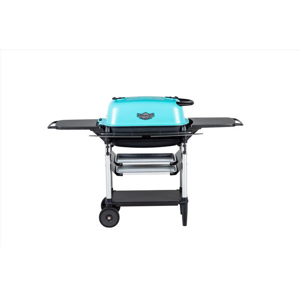 Parrilla y ahumador a carbón PK Aaron Franklin original de 22 pulgadas de PK Grills, color verde azulado