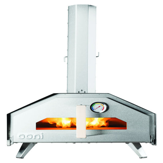 Ooni Pro 16 in. Charcoal/Wood Pellet Outdoor Pizza Oven Silver