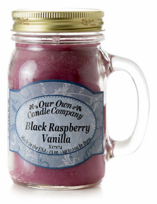 Mason Jar Candle, Black Raspberry Vanilla, 13-oz.