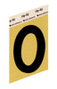 Hy-Ko 3-1/2 in. Black Aluminum Number 0 Self-Adhesive 1 pc. (Pack of 10)