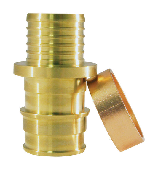Apollo Expansion PEX / Pex A 3/4 in. PEX  T X 3/4 in. D Barb  Brass Transition Coupling
