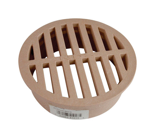 NDS 4 in. Sand Round Polyethylene Drain Grate