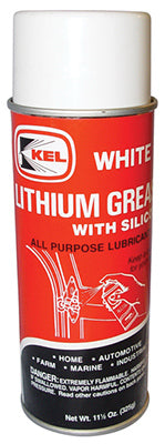White Lithium Grease with Silicone, 11.5-oz.