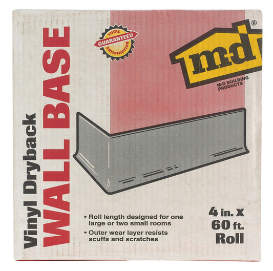 M-D 4 in. H X 60 ft. L Prefinished Almond Vinyl Wall Base