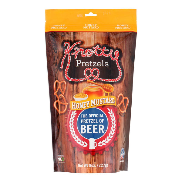 Pretzels nudosos - Pretzels con mostaza y miel - Caja de 12 - 7,5 oz