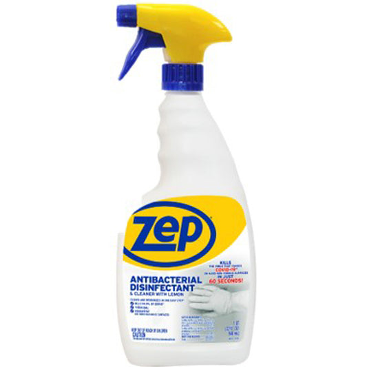 Zep Lemon  Disinfectant Cleaner 32 oz 1 pk (Pack of 12)