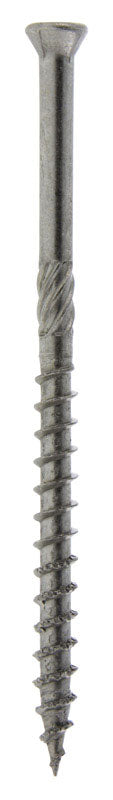 Tornillos para terraza de primera calidad con revestimiento de cerámica y cabeza recortada en estrella Hillman Power Pro No. 8 x 2-1/2 pulg. L, 1 lb.
