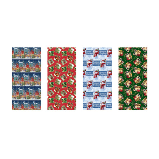 Paper Images Assorted Traditional Gift Wrap (Pack of 36)