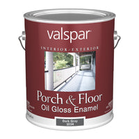 Valspar Gloss Dark Gray Porch and Floor Enamel 1 gal