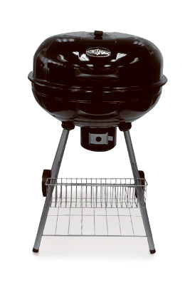 Parrilla para barbacoa de carbón, color negro, 22,5 pulgadas