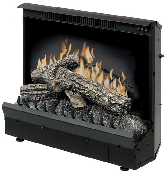 Dimplex 23.2 in. W 400 sq ft Black Traditional Electric Electric Fireplace