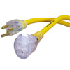 Monster Just Power It Up Outdoor 25 ft. L Yellow Extension Cord 12/3 SJTW