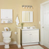 Continental Cabinets  Single  Satin  White  Vanity Combo  24 in. W x 18 in. D x 32 in. H