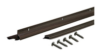 M-D Building Products  Bronze  Aluminum  Door Bottom  For L-Shaped 48 in. L x 1-3/8 in.