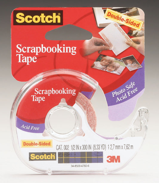 3M 002-Cft 1/2 X 300 Double-Sided Scotch® Scrapbooking Tape