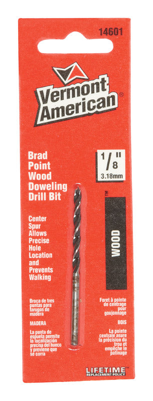 Vermont American 14601 1/8" Brad Point Wood Boring Bit (Case of 3)