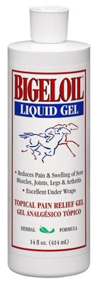 Bigeloil  Gel  Topical Pain Relief Rub  For Horse 14 oz.
