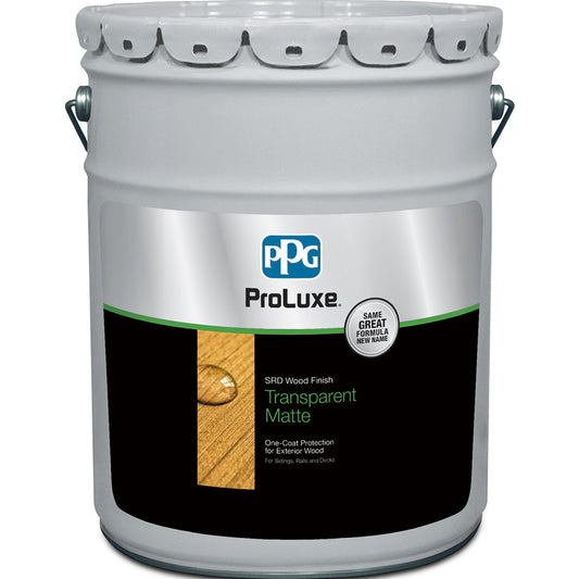 PPG ProLuxe Transparent Tintable Matte Natural Oil-Based Alkyd Wood Finish 5 gal.