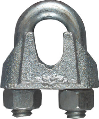 Wire Cable Clamp, Zinc, 0.375-In. (Pack of 10)