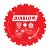 Hoja para enmarcar metal Diablo de 6 pulg. de diámetro x 1/2 pulg. con punta de carburo, 20 dientes, 1 pieza