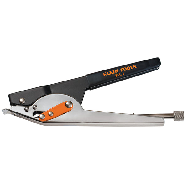 Herramienta tensora de ataduras de color negro y naranja de 8,5 in de largo de Klein Tools, paquete de 1