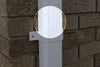 Genova  DuraSpout  3 in. H x 2 in. W x 6.8 in. L White  Vinyl  Downspout Coupler
