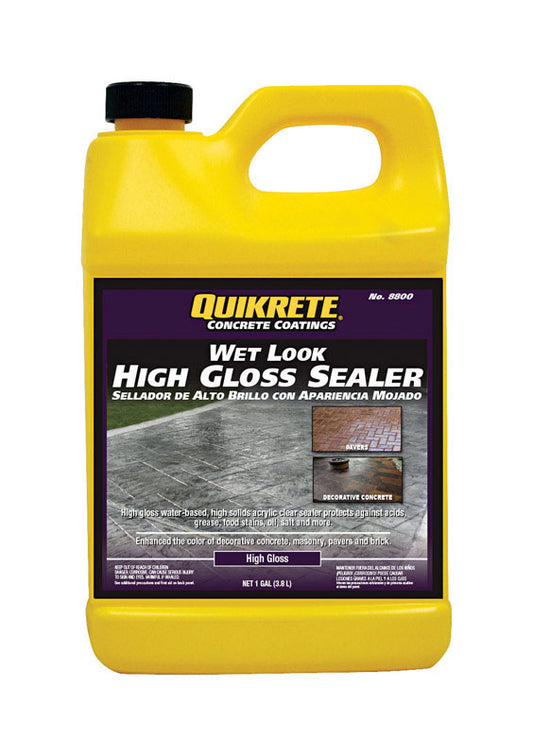 Quikrete Wet Look Gloss Clear Concrete Sealer 1 gal. (Pack of 4)