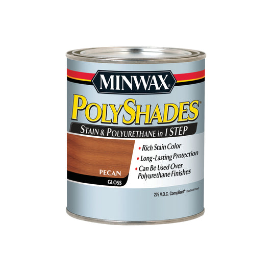 Minwax 61720 1 Quart Pecan Polyshades® Gloss Wood Stain (Case of 4)