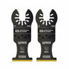 Imperial Blades One Fit 3-1/2 in. L Titanium-Coated Bi-Metal Carbide Tooth Oscillating Blade 2 pk
