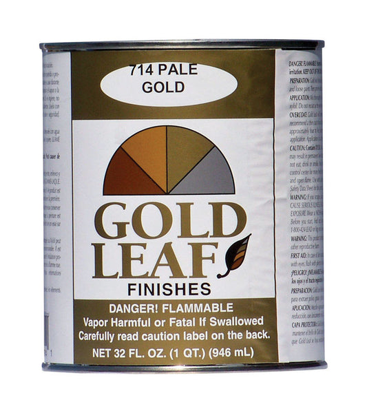 Sheffield Gloss Pale Gold Paint Exterior and Interior 672 g/L 32 oz (Pack of 6).