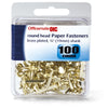 Officemate International 97220 5/16" Brass Plated Clamshell Fasteners