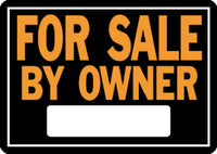Hy-Ko English For Sale by Owner Sign Aluminum 9.25 in. H x 14 in. W (Pack of 12)