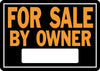 Hy-Ko English For Sale by Owner Sign Aluminum 9.25 in. H x 14 in. W (Pack of 12)