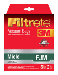 3M Filtrete Hoover Type A Miele FJM Replacement Synthetic Vacuum Bag 10 L x 11 W in.