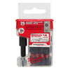 Milwaukee  SHOCKWAVE  Phillips  2   x 1 in. L Impact Insert Bit and Bit Holder Set  Steel  26 pc.