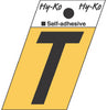 Hy-Ko 1-1/2 in. Black Aluminum Letter T Self-Adhesive 1 pc. (Pack of 10)